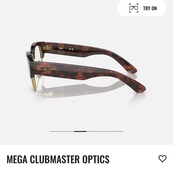 NEW_ MEGA CLUBMASTER OPTICS (unisex)(just frame- no prescription lenses) - Picture 6 of 7